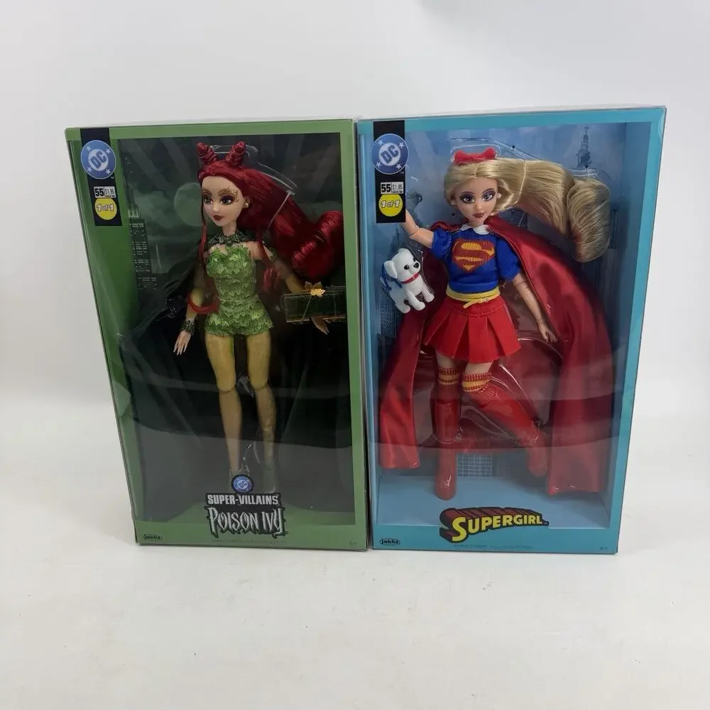 Jakks Pacific DC Super Villains Poison Ivy And Super Girl Warner Bros Dolls New